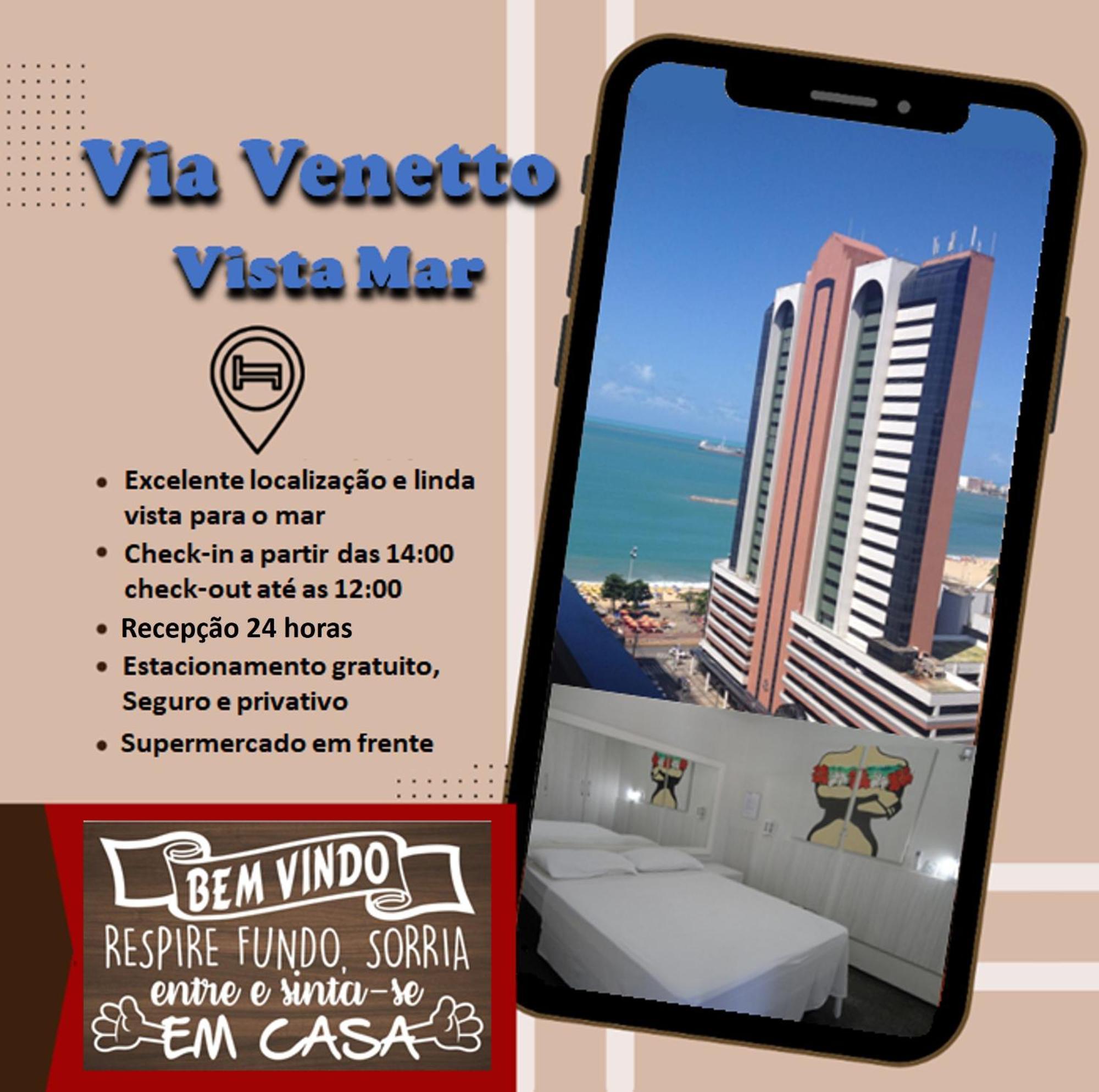 Via Venetto - Vista Mar Aparthotel Форталеза Екстериор снимка